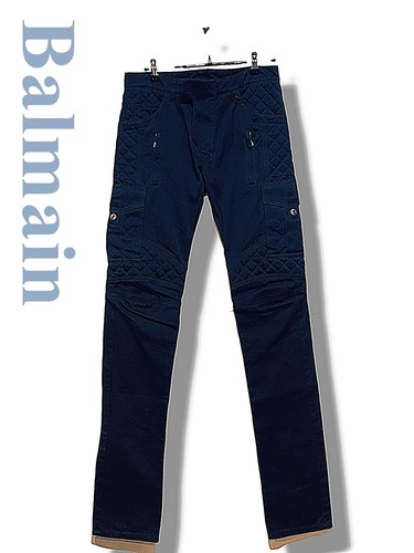 Balmain navy quilted pocket - balmain,
