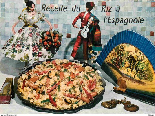 Carte postale recettes - carte, de