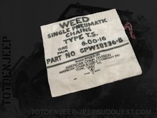 1 SAC BAG CHAIN CHAINE  . ROUE PNEU NEIGE   . jeep FORD GPW  us ww2