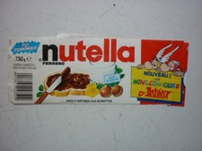 UDERZO /  ASTERIX  /  BANDE  NUTELLA  POT ECONOMIQUE  1996 