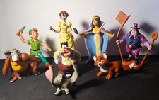Lot 8 figurines Disney vintage – Peter Pan, Dumbo, Jane (Tarzan), Rox & Rouky… 