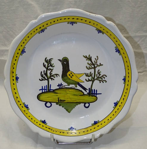 Belle assiette decor oiseau - assiette,