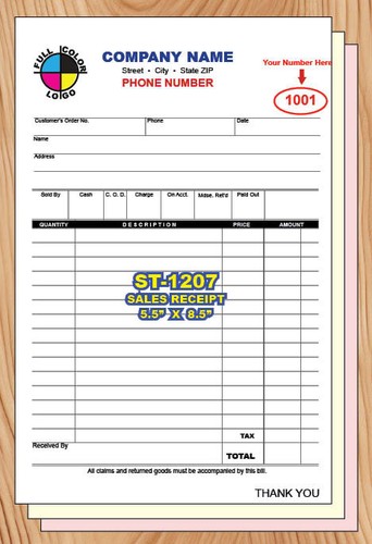 Sales invoice custom printed - sales,