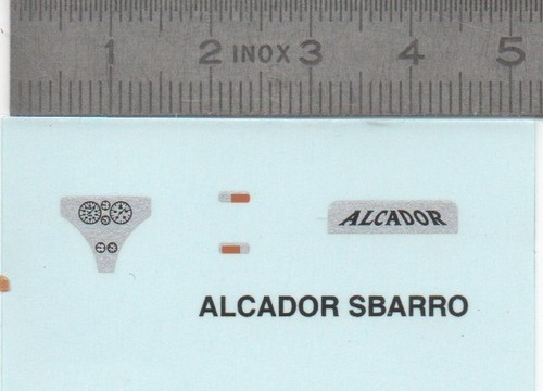 Décalcomanie alcador sbarro - décalcomanie,
