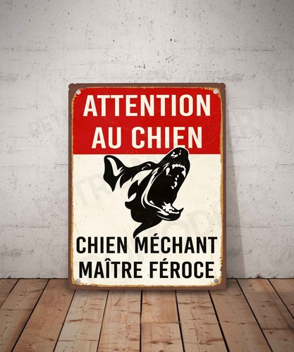 Plaque métal vintage - , citation