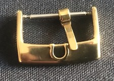 BOUCLE ARDILLON OMEGA EN ACIER DORE 18 MM (NEUVE)