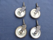 4 roulettes ancienne Pneus métal fer plastique meublepieds table dia. 7,5 cm