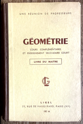 Ligel géométrie livre - géométrie, du