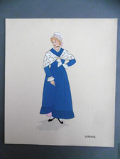 LORRAINE planche au POCHOIR / Aline KEIM costume régional 1930 Mode Metz Nancy