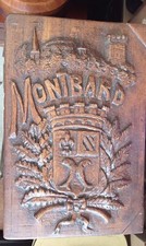 grand coffret à bijoux ou à ouvrage art populaire sculpture Monbard Bourgogne