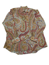 Chemise hawaïenne lin IKE Behar New York taille L #26v