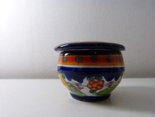 petit pot , boite , céramique, barbotine , talavera armando , mexique (ch9)