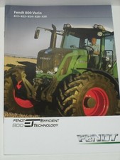 Brochure tracteurs FENDT 800