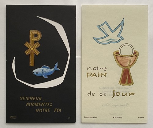 Lot images pieuses cartes - de,