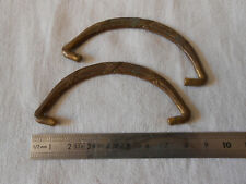 lot de 2 poignées meuble ancien laiton 83 mm