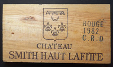 Estampe , façade de caisse vins château SMITH HAUT LAFITTE 1982 ref 99