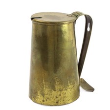 Ancien Allume-Feu En Laiton