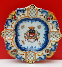 Vide Poche Cendrier Coupe Faïence décor Rouen (2) DESVRES Fourmaintraux Courquin