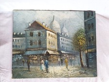 TABLEAU HUILE SUR TOILE SCENE