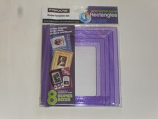 4 gabarits pour 8 rectangles de différents tailles pour scrapbooking