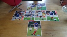 NO MAILLOT FOOTBALL 7 POSTER FRANCE 98 2000  ZIDANE BLANC PETIT DUGARRY WILTORD