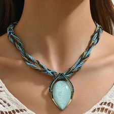 Collier Multicouche Fait À La Main Pour Femmes, Ras Du Cou Perlé, Bohème, Bijoux