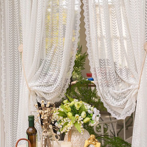 1pc blanc transparent floral - 1pc,