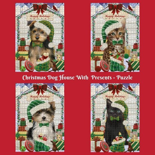 Christmas dog cat with - cat,