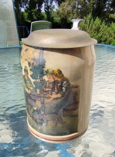Chope bière ancienne - chope,