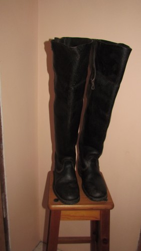 Cuissardes cuir bottes - cuir,,
