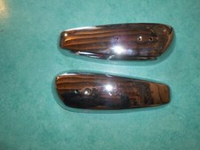 Paire enjoliveurs chromés réservoir Motobécane AV88 / 89 neuf ancien stock