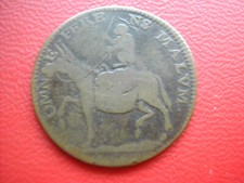 AUVERGNE JETON SATIRIQUE CUIVRE SINGE SUR UN ANE 1660