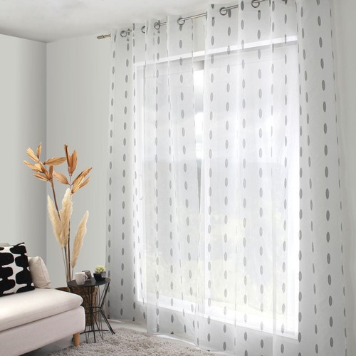 Rideau voilage motif - rideau,