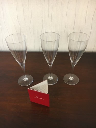 Baccarat crystal flutes - crystal,