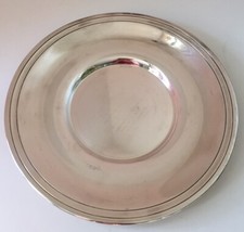 Assiette en métal argenté