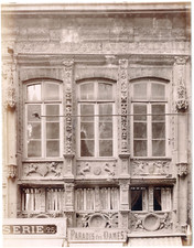 France, Rouen, façade du magasin ''Au paradis des dames'' or