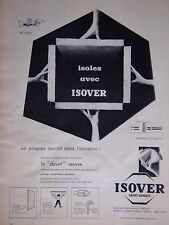PUBLICITÉ ISOVER SAINT-GOBAIN ISOLEZ AVEC LE DUVET PANNEAU COQUILLE BOURRELET