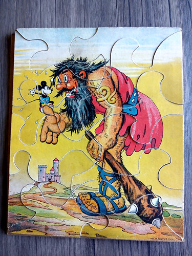 Ancien vintage puzzle bois - vintage,