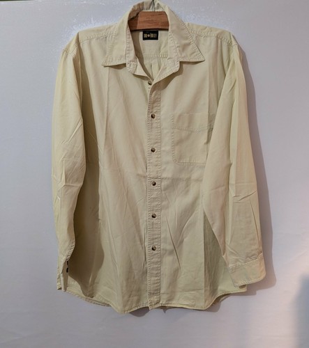 Chemise jaune clair coton