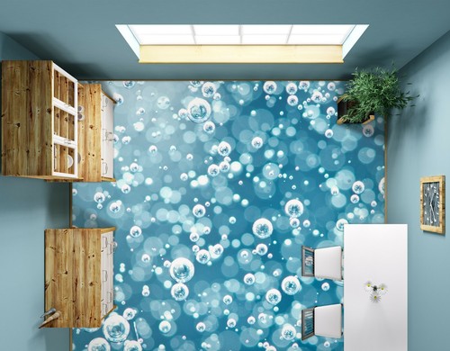 Perle bleue 1793 sol - bleue, 3d