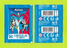 1 pochette de 1 Vignettes + 3 cartes Auchan D.C. Comics - 2022