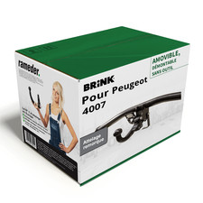 Attelage pour Peugeot 4007 02.2007 - 03.2013 démontable sans outil Brink TOP