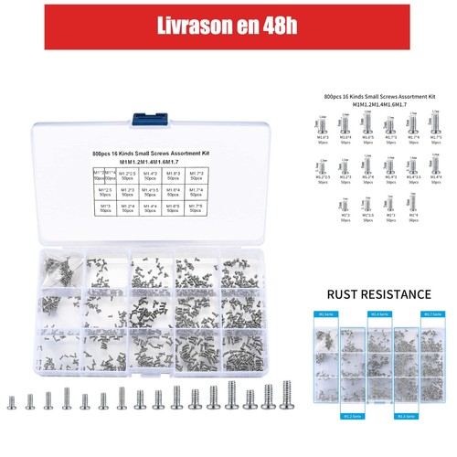 800 pcs micro vis assorties - assorties, m1