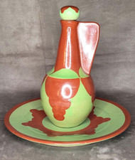 René Herbst (1891-1982) :Ensemble composé d'1 carafe à liqueur et de son plateau