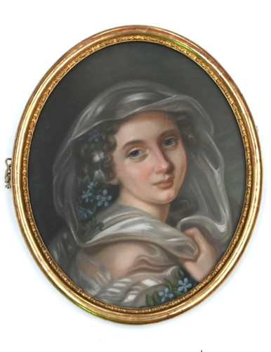 Jeune fille dessin - fille, pastel