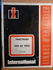 IH International tracteur 955 1055 : notice d'utilisation et d'entretien R1