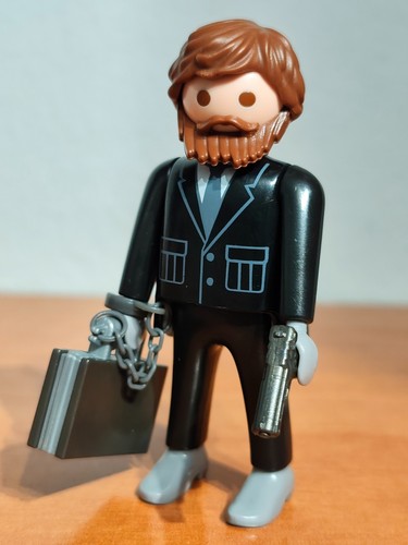 Figurine playmobil agent - figurine,