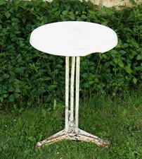 TABLE de BISTROT, pied fonte, plateau werzalit, ancienne table bistrot, WERZALIT