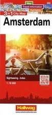 Amsterdam 3 in 1 City Map 1:16 500: Map, Travel infor... | Livre | état très bon