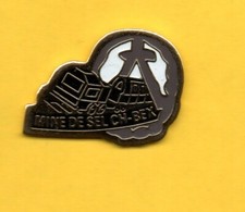 Pin's lapel pin pins MINE DE SEL BEX  SUISSE CHARIOTS SUR RAILS WAGONS TROLLEYS